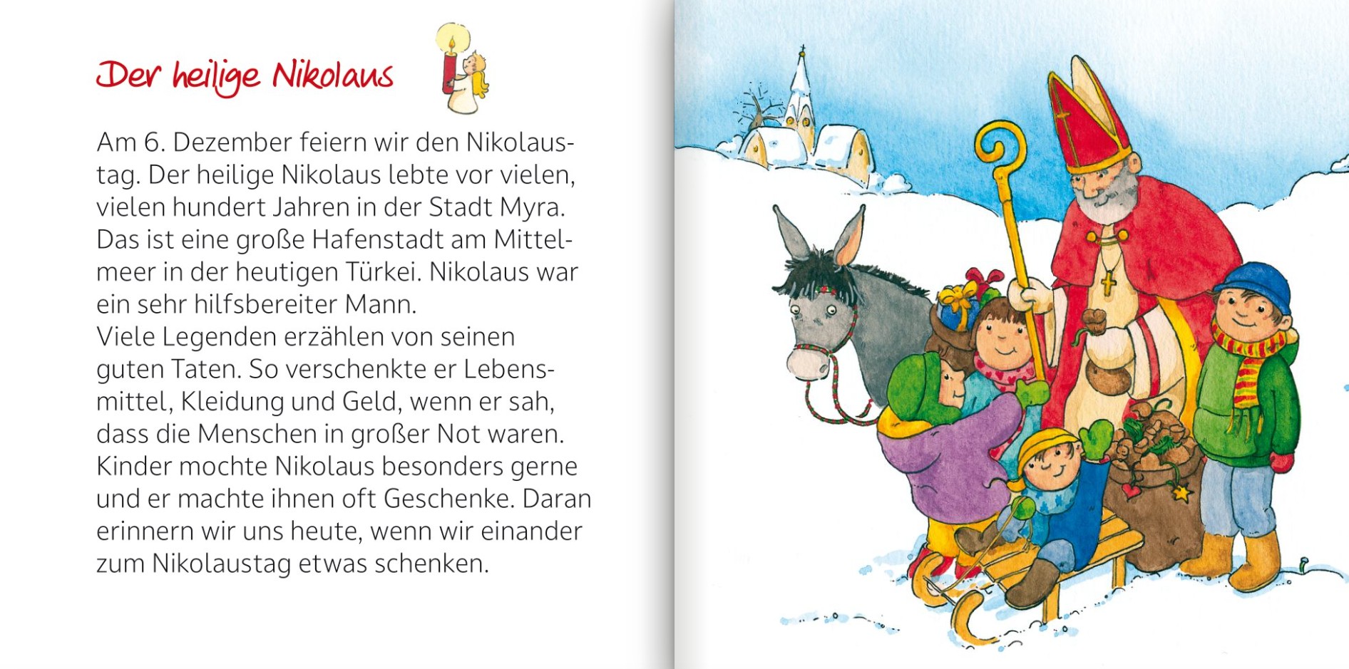 Minibüchlein - Wir feiern Nikolaus