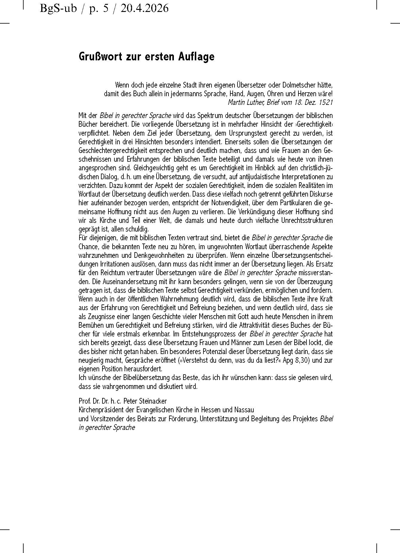 Bibel in gerechter Sprache