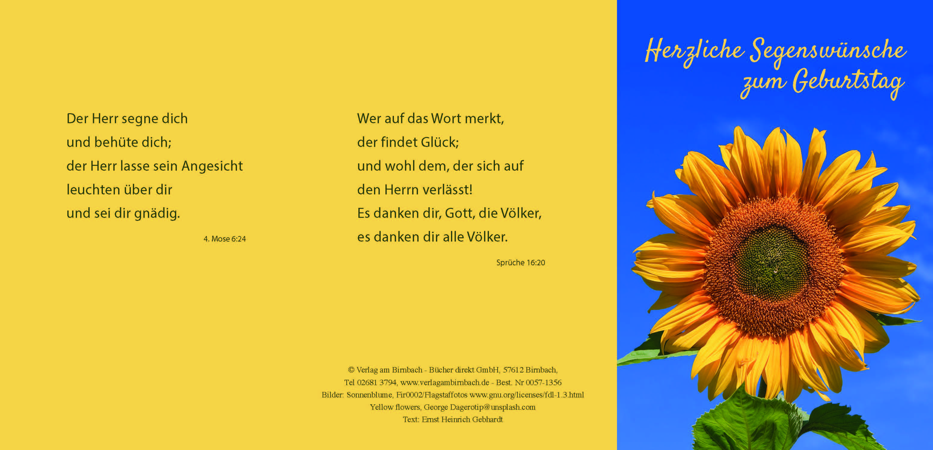 Herzl. Segenswünsche zum Geburtstag 10er