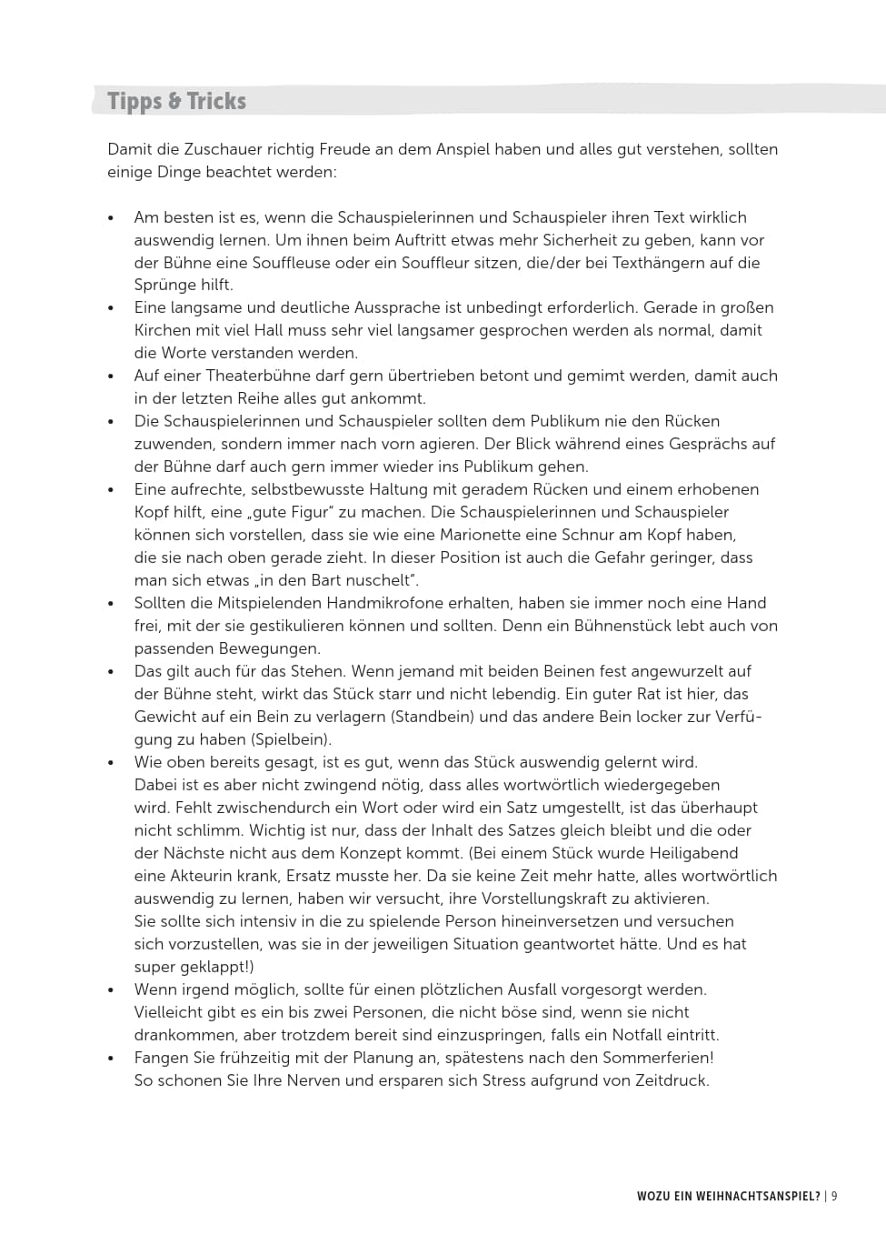 Krippe im Rampenlicht