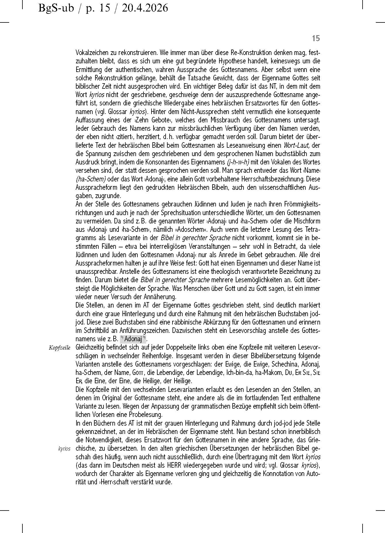 Bibel in gerechter Sprache