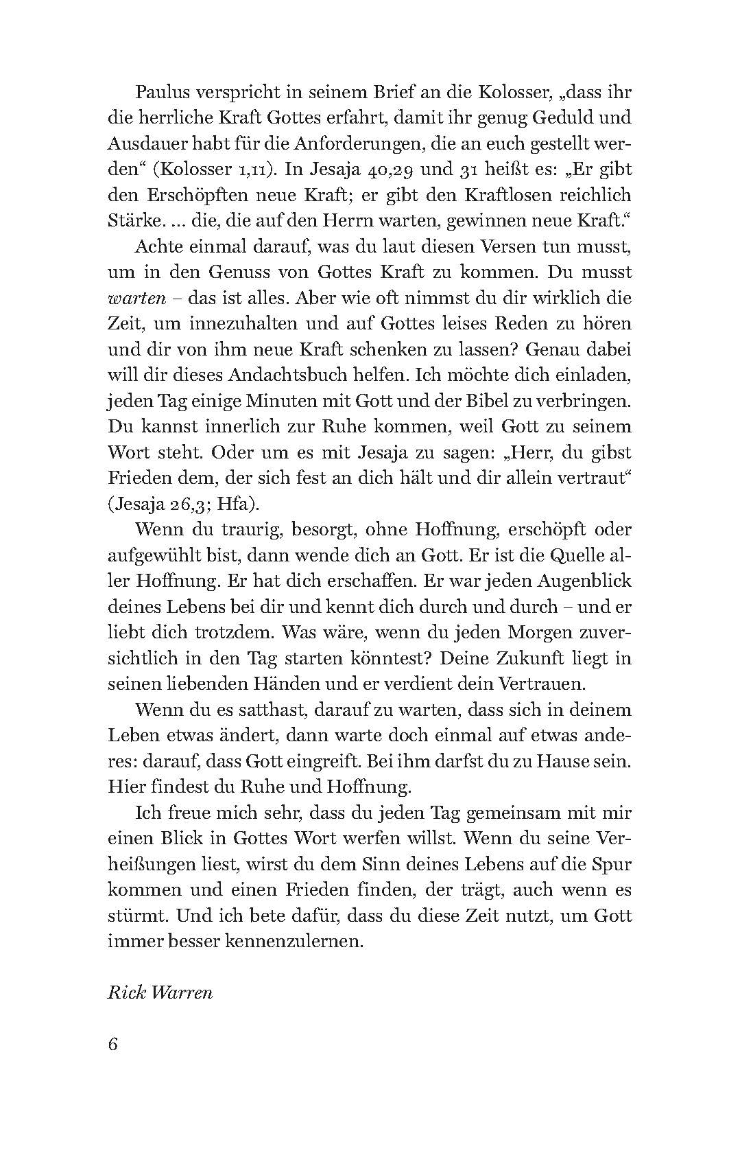 In deinen Händen liegt mein Tag