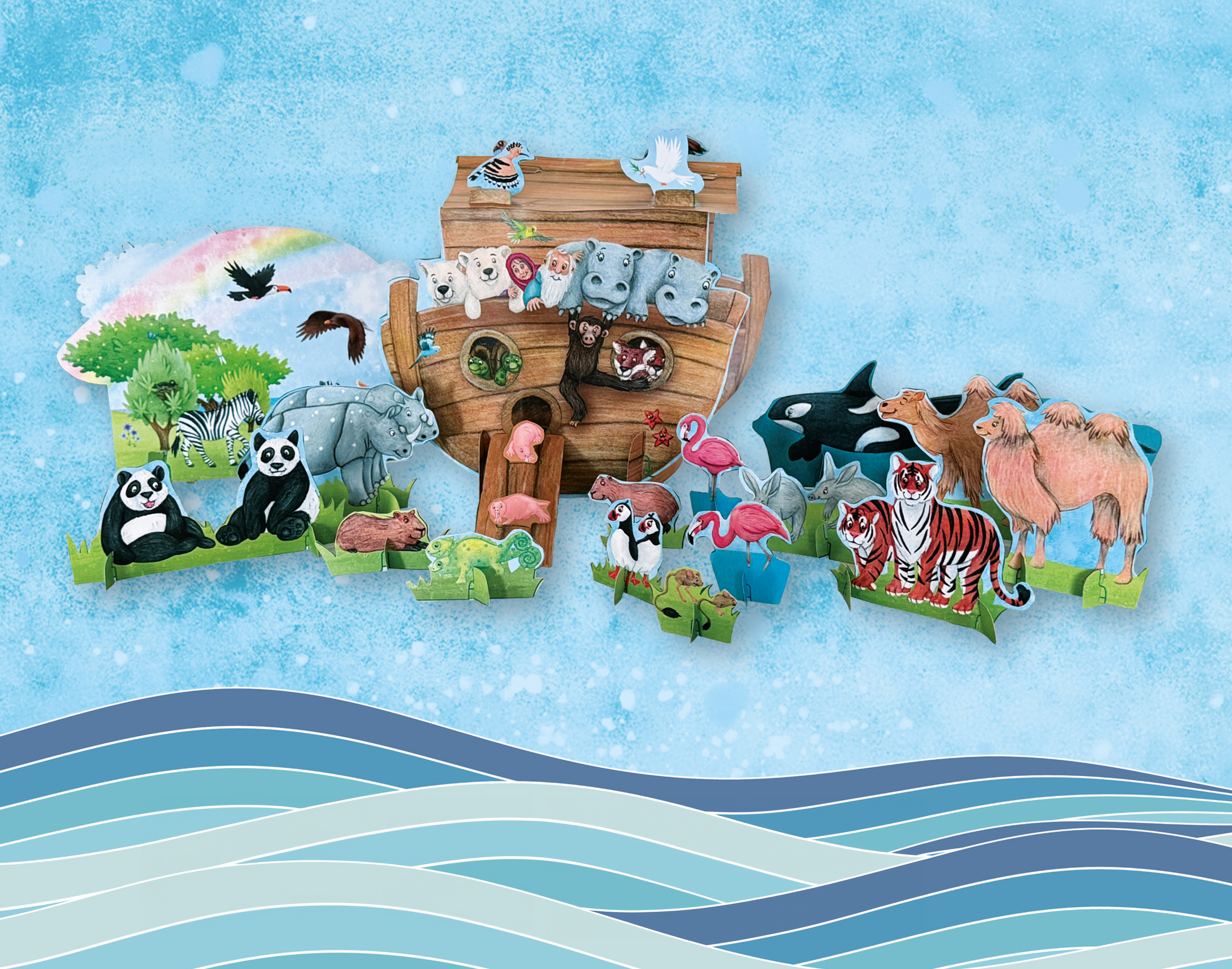 Meine bunte Arche Noah - Steckfiguren-Spaß