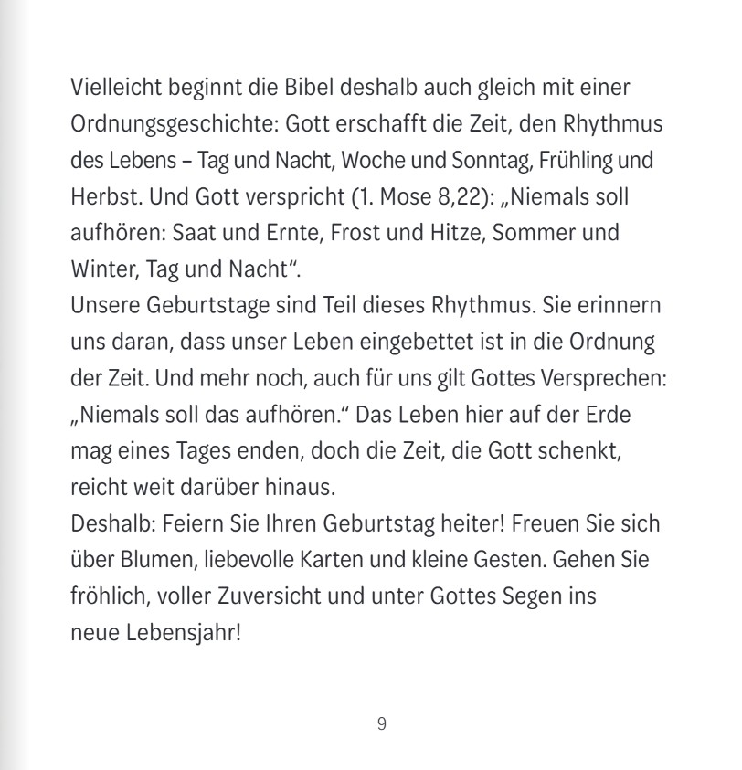 Mit Leben beschenkt