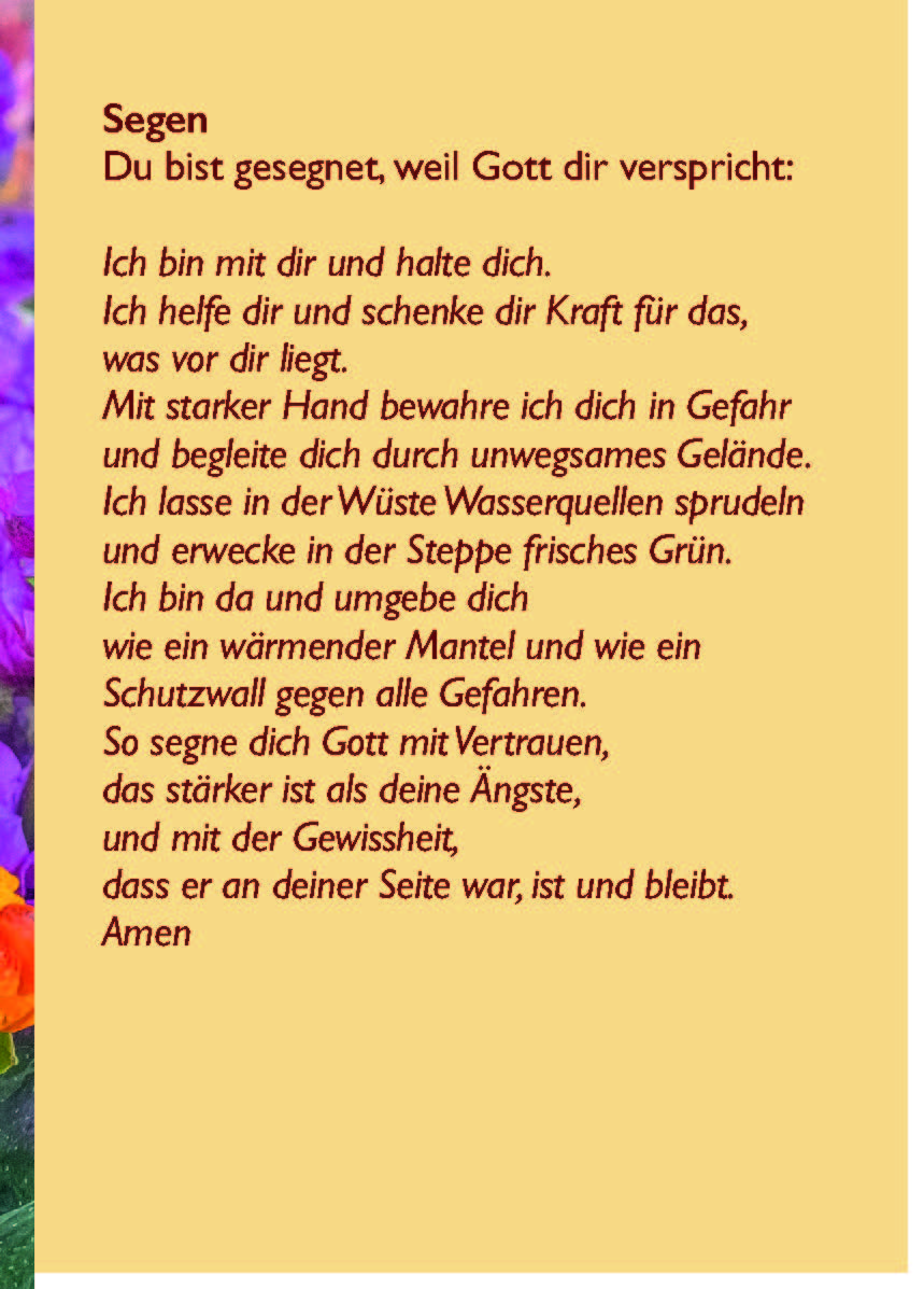 Mit herzlichen Segenswünschen 2027