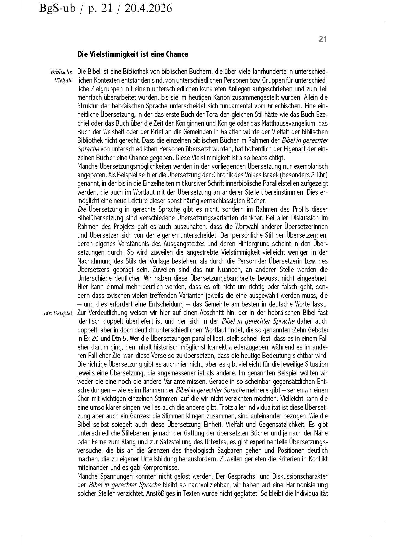 Bibel in gerechter Sprache