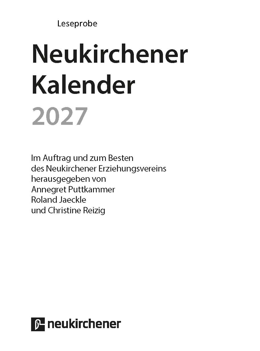 Neukirchener Abreißkalender 2027