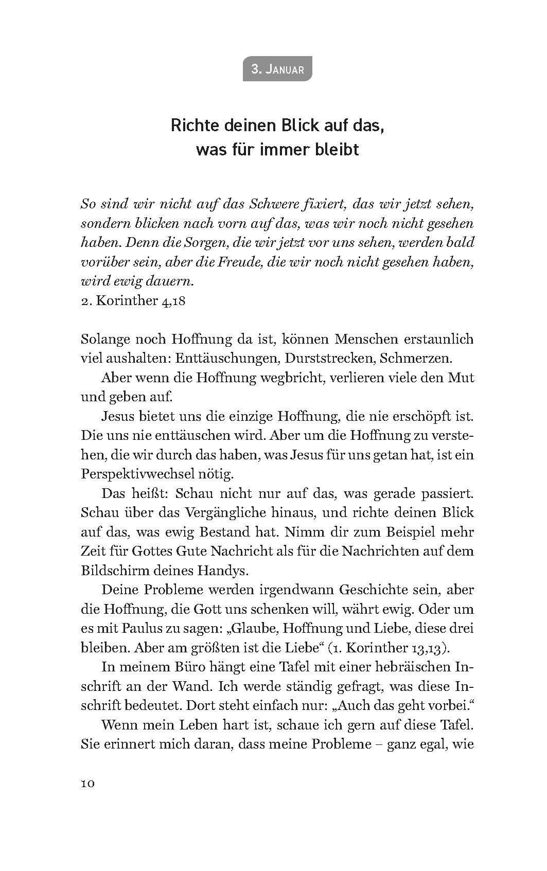 In deinen Händen liegt mein Tag