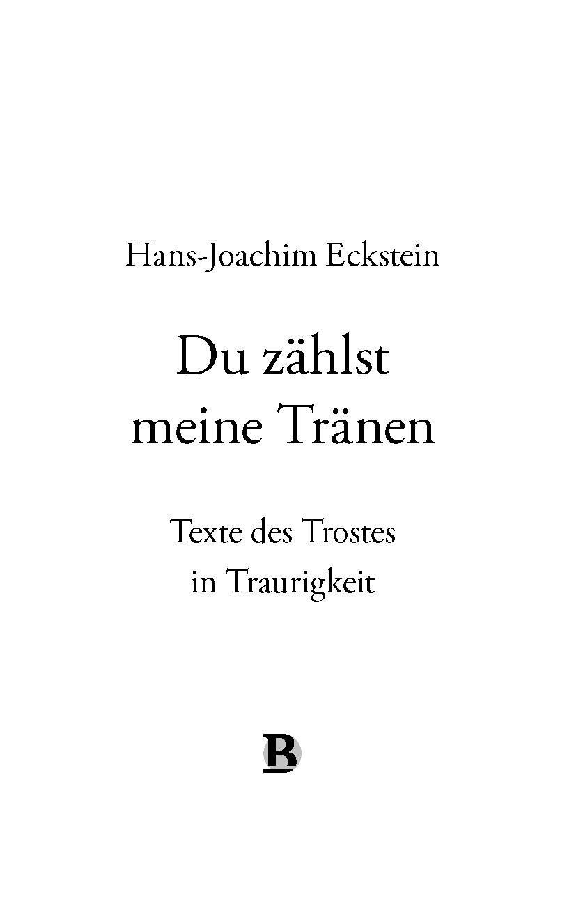 Du zählst meine Tränen