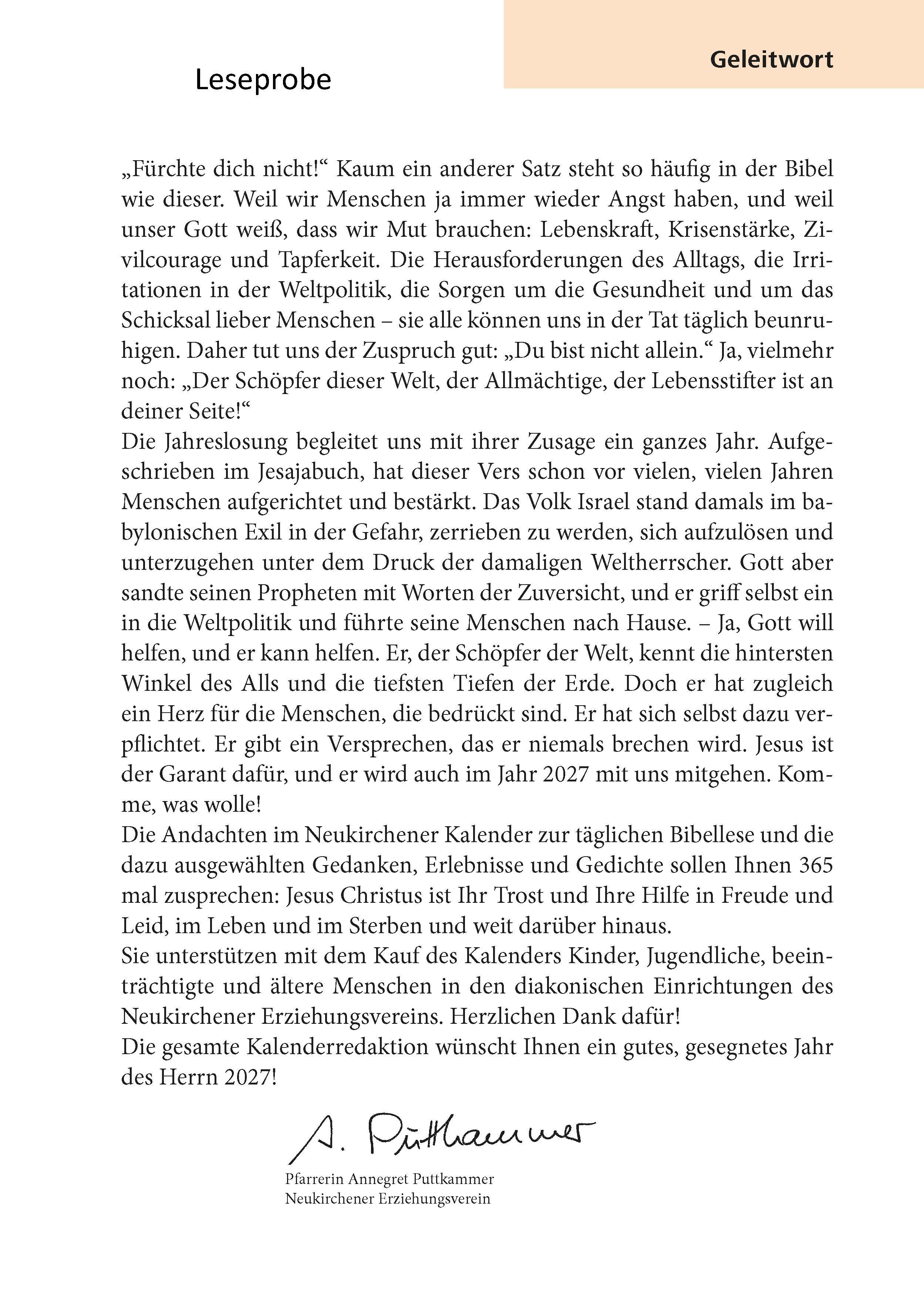 Gottes Wort für jeden Tag 2027
