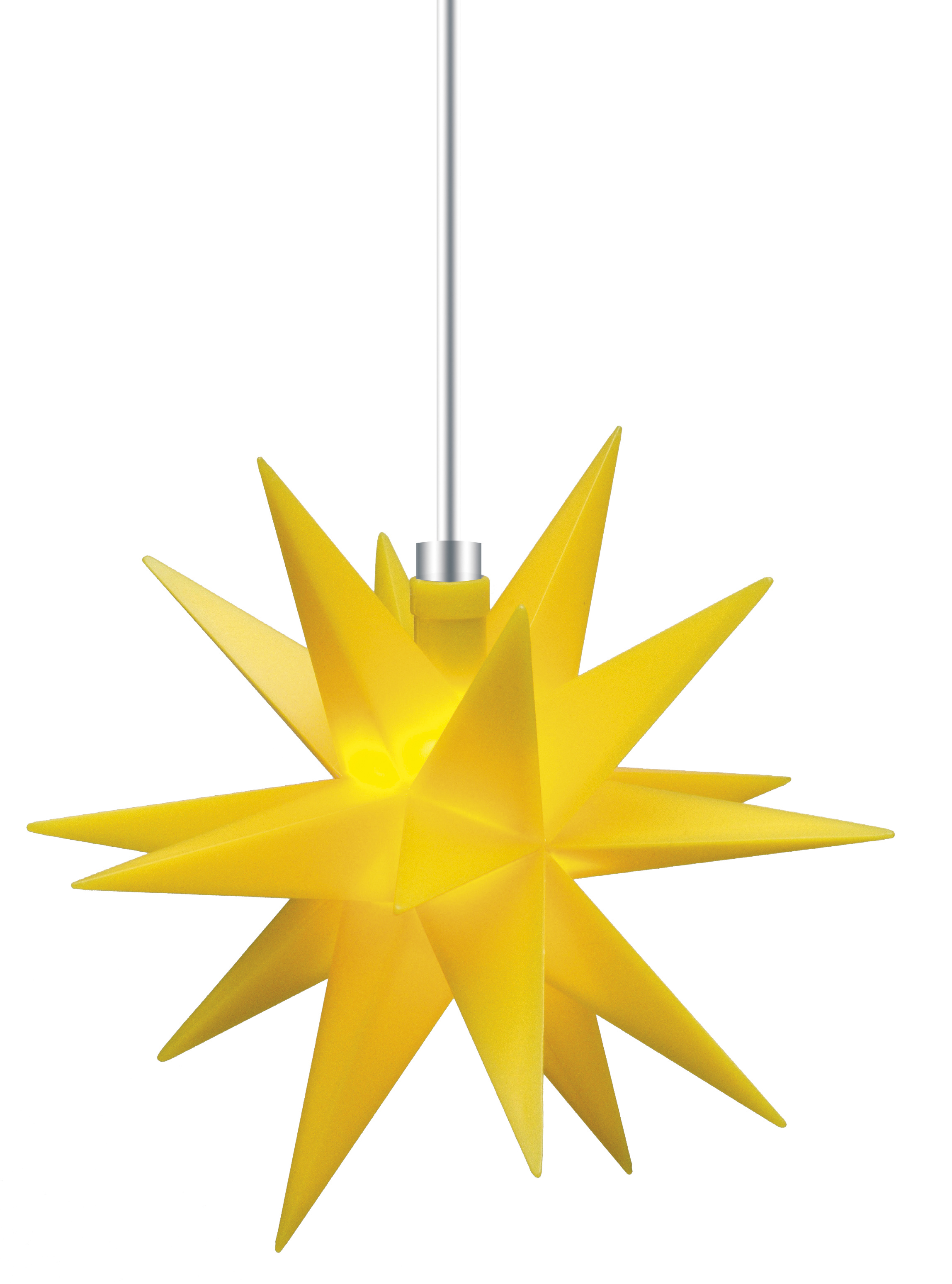 Leuchtstern LED - gelb 12 cm