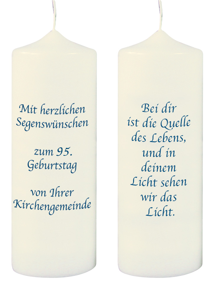 Kerze - Zum 90. Geb