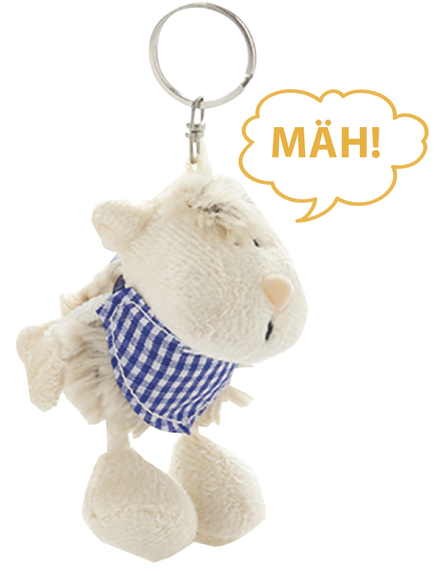 Schlüsselanhänger - Plüschschaf mäh
