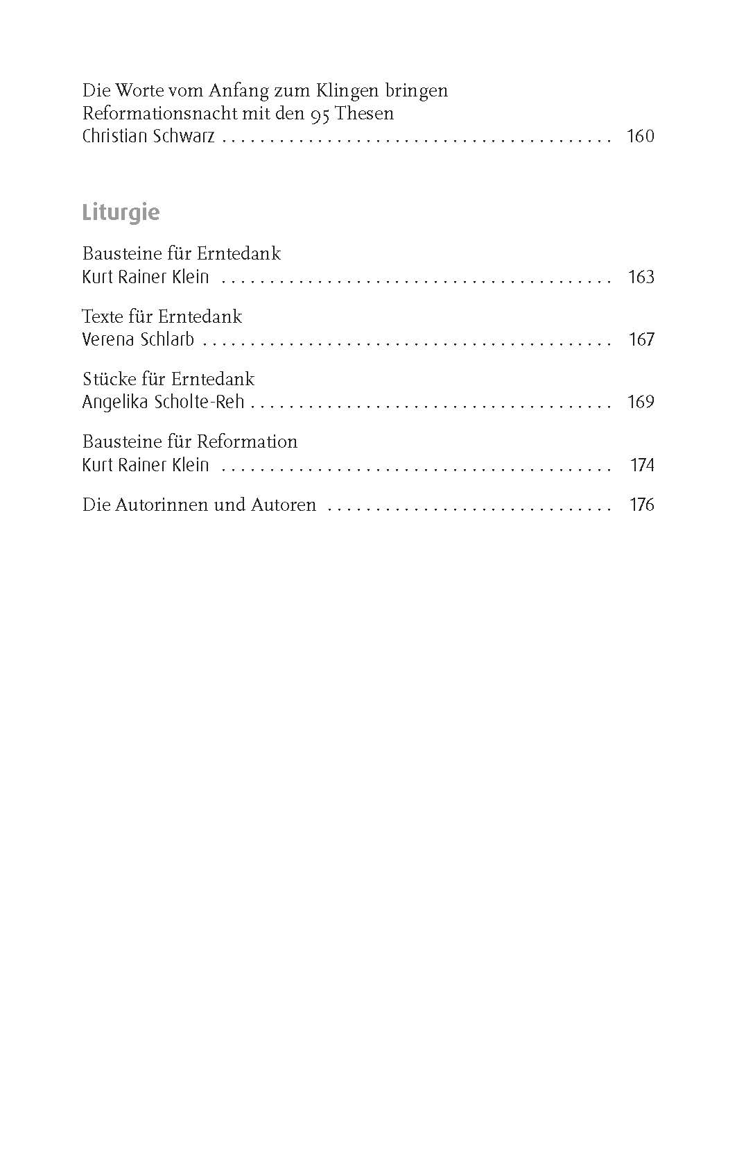GDP Serie B Erntedankfest / Reformationsfest