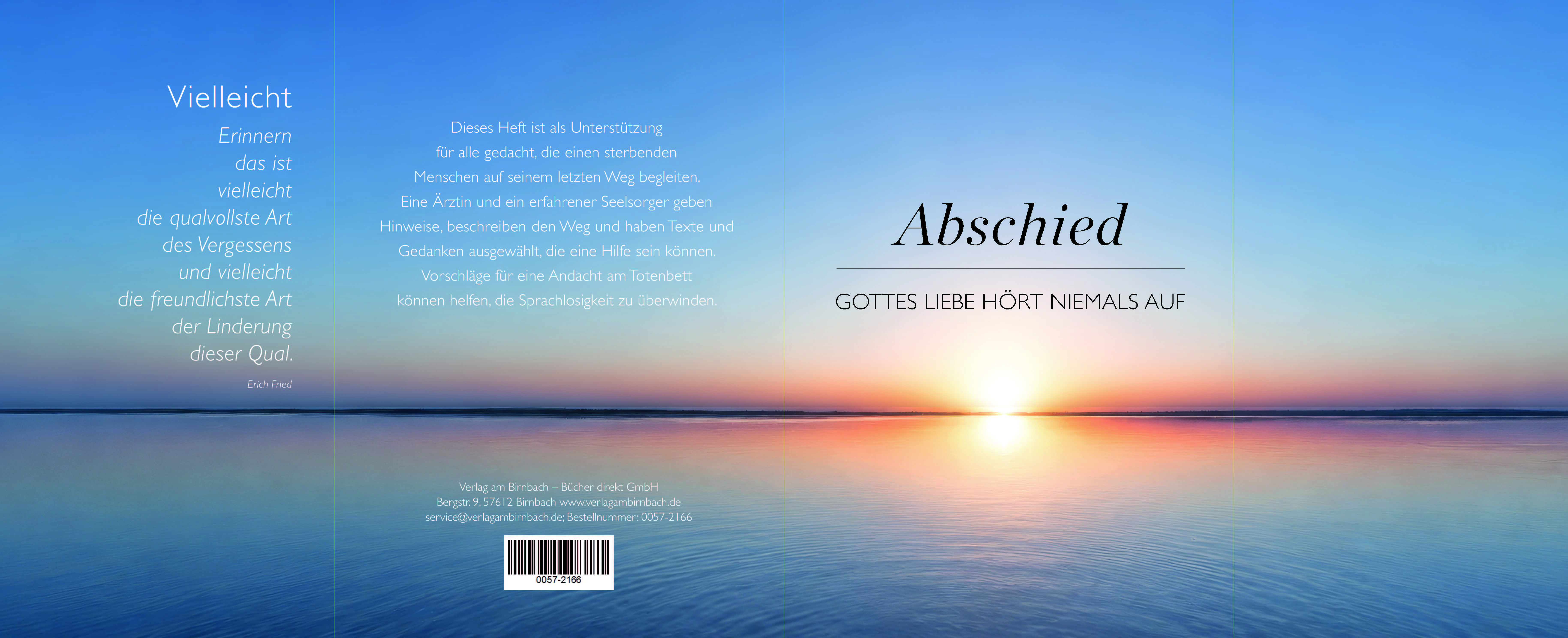 Trauerbroschüre - Abschied