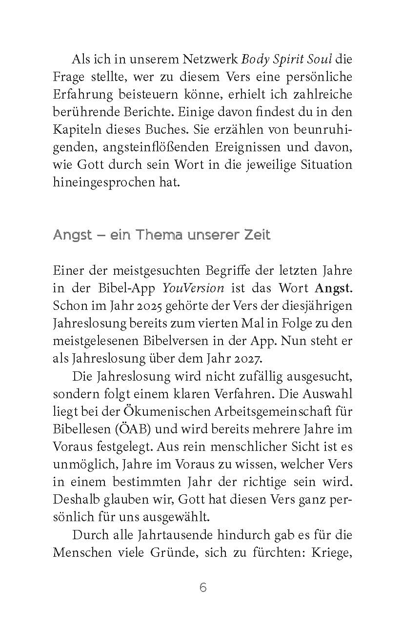 Fürchte dich nicht, denn ich bin mit dir