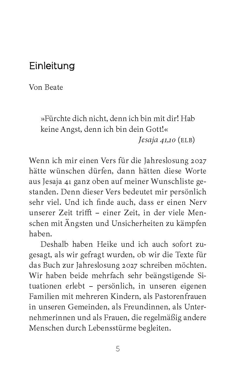 Fürchte dich nicht, denn ich bin mit dir