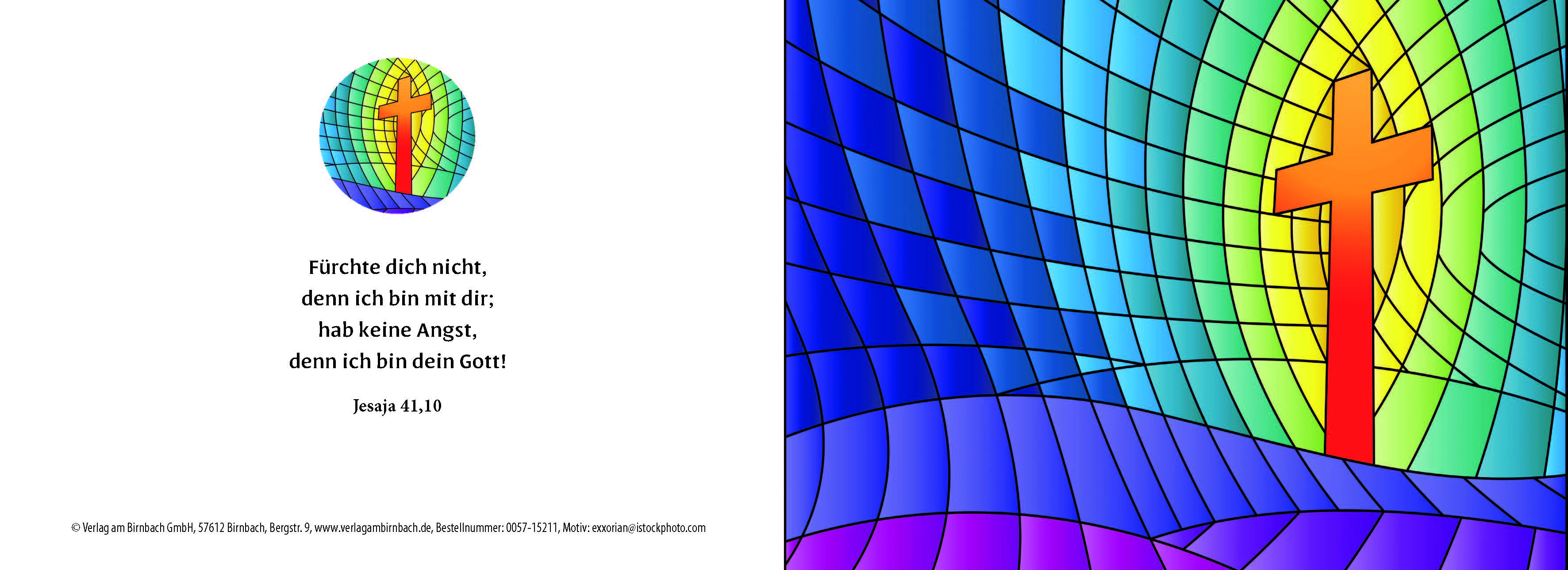 Birnbachkarte - Kreuz JL 2027 mit individuellem Eindruck