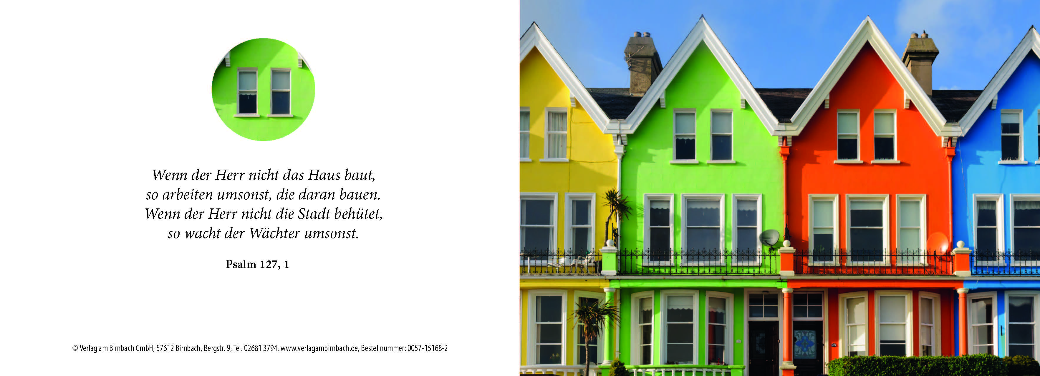 Birnbachkarte - Häuser (nicht angetroffen) mit individuellem Eindruck