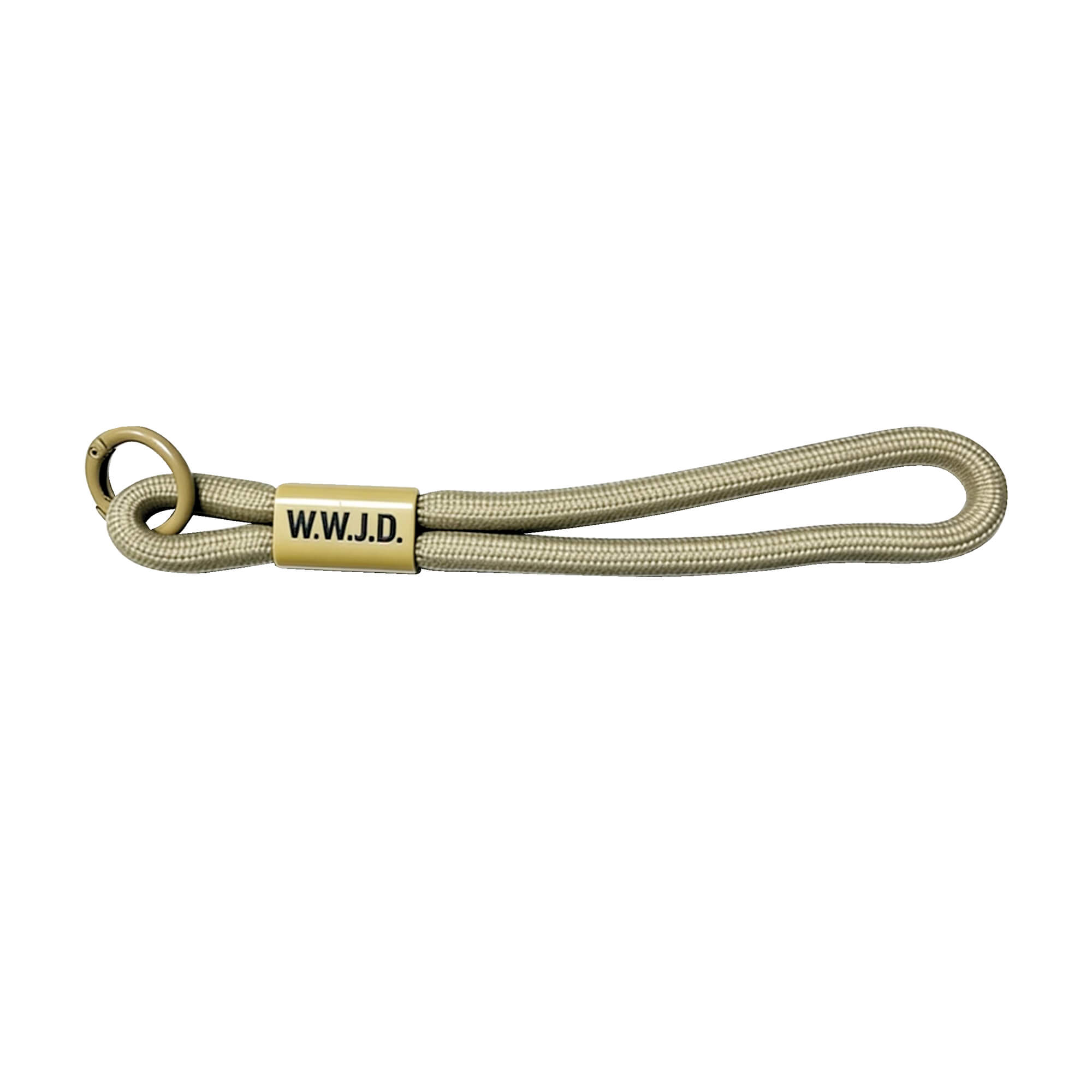 Schlüsselanhänger W.W.J.D - beige