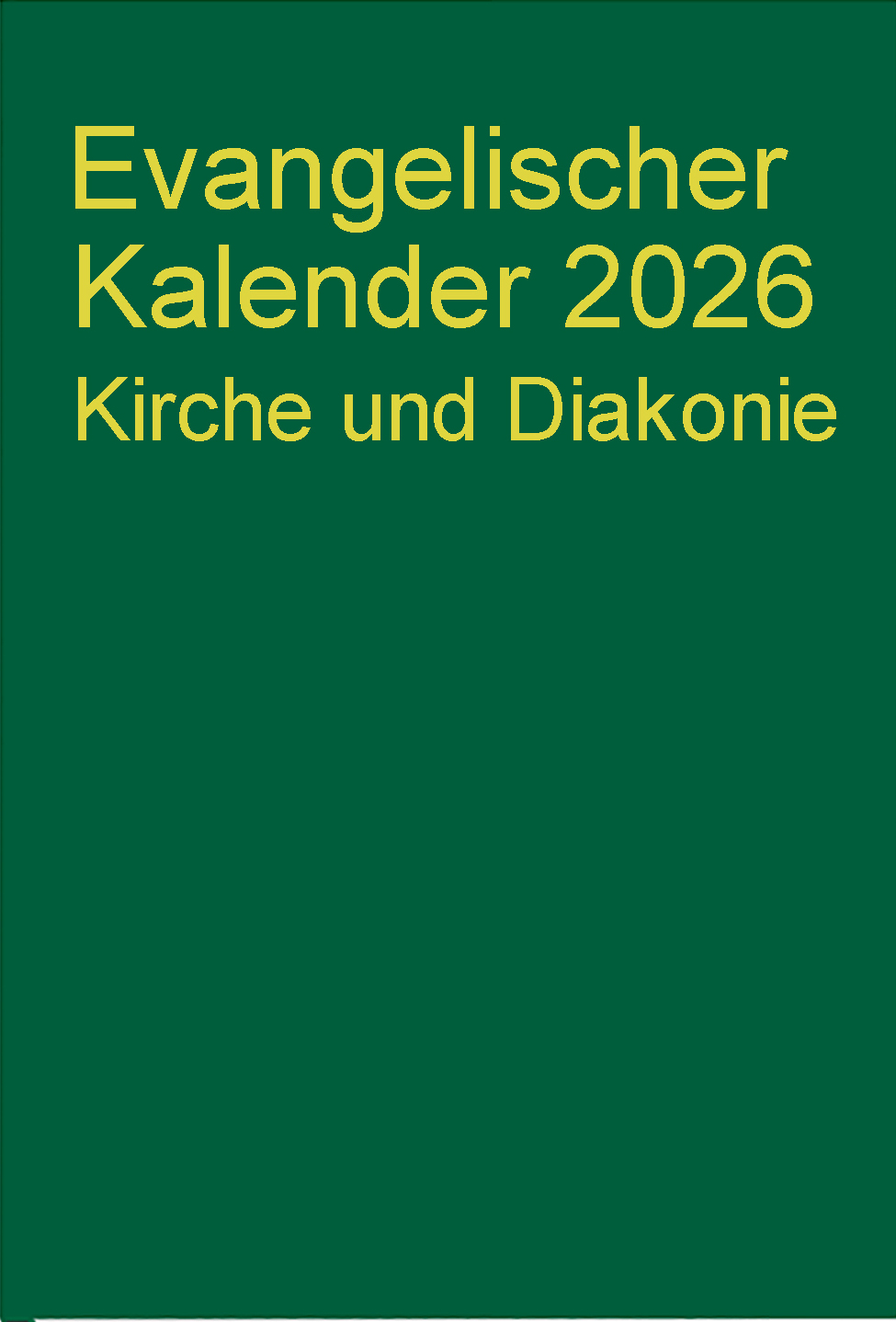 Evangelischer Kirchenkalender 2026