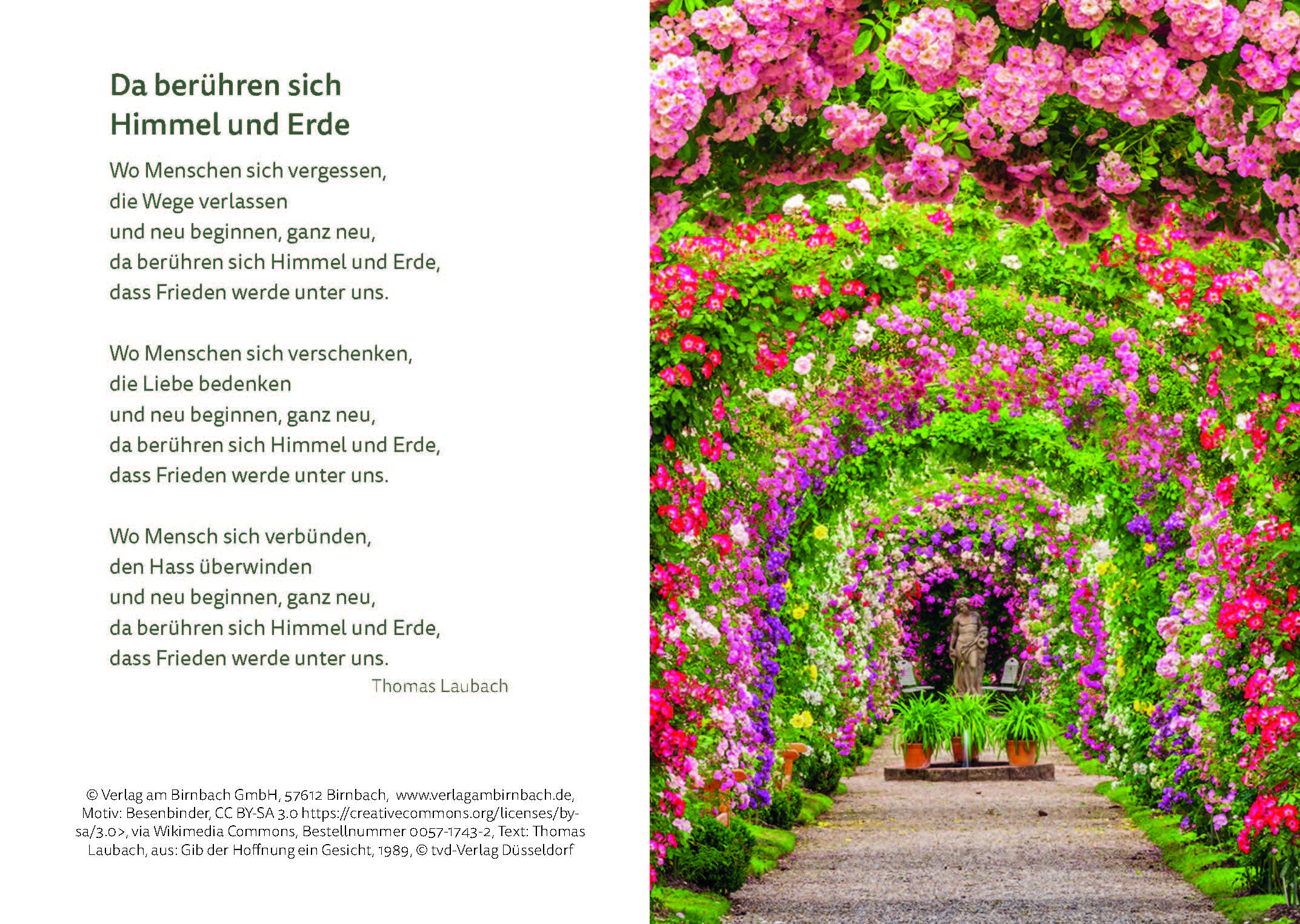 Urkunde A5 - Torbogen goldene Hochzeit