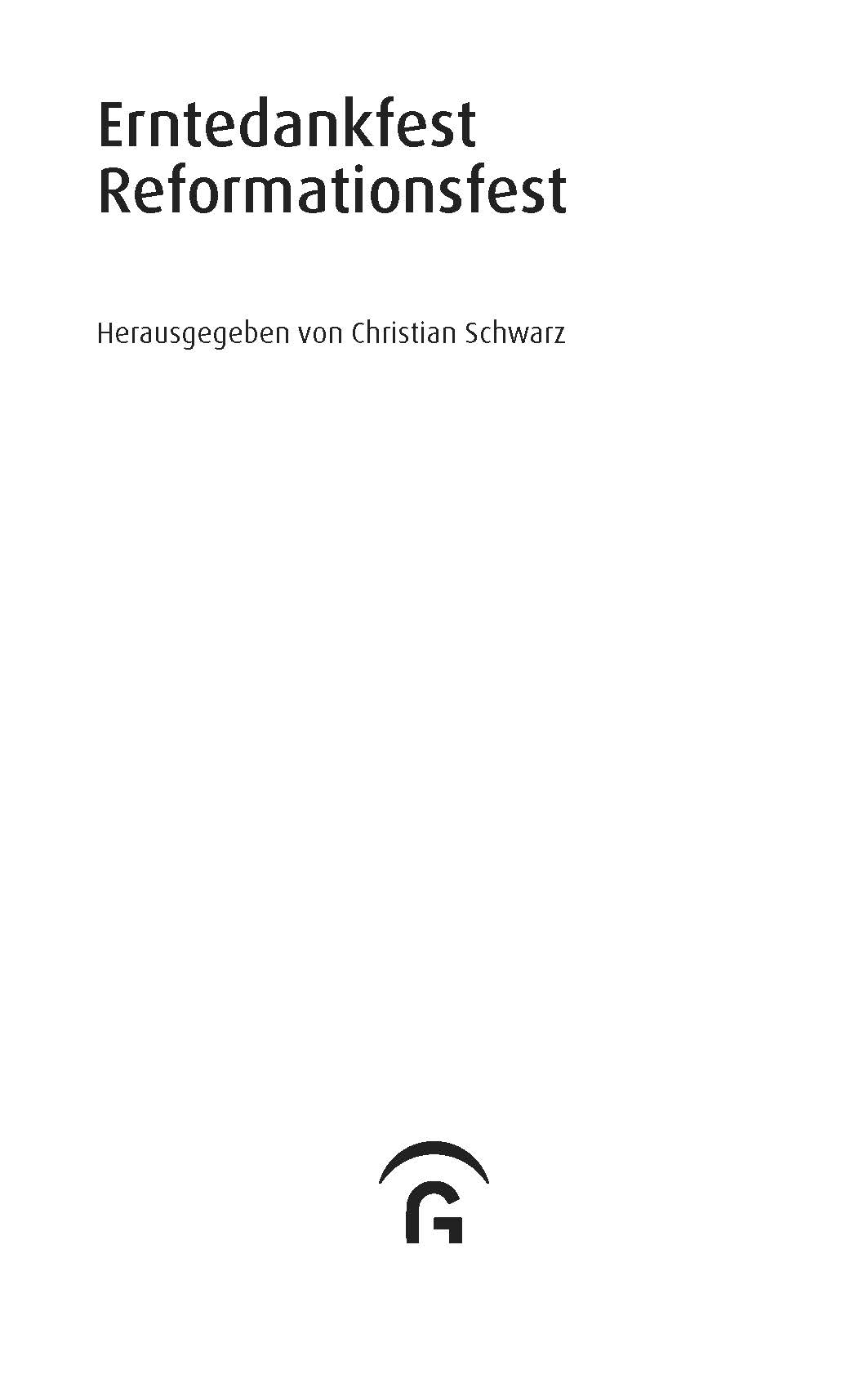 GDP Serie B Erntedankfest / Reformationsfest