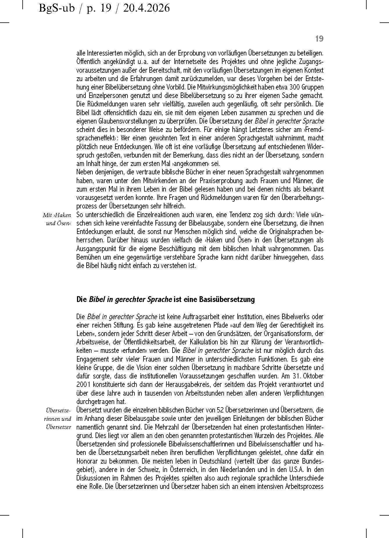Bibel in gerechter Sprache