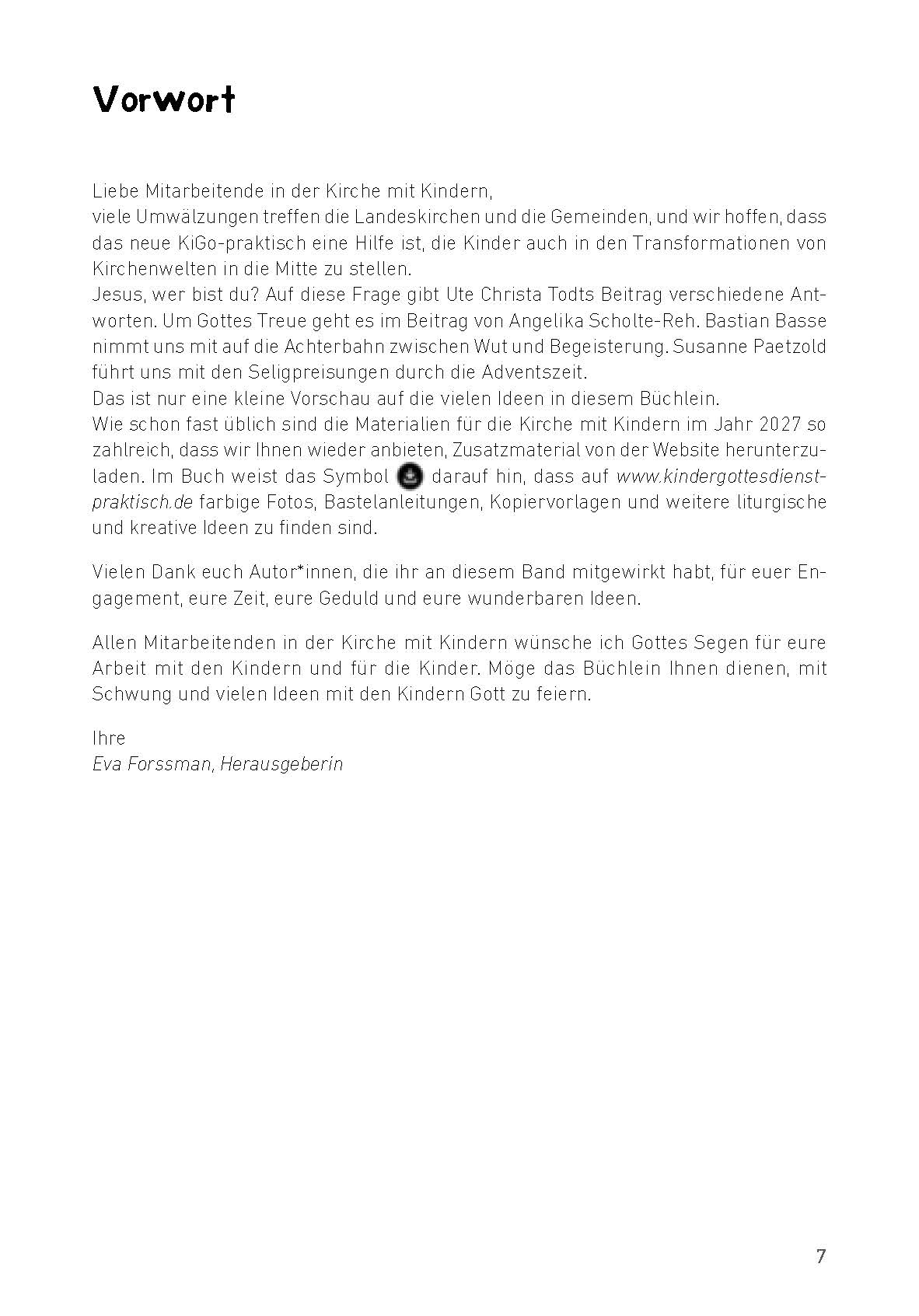 Kindergottesdienst praktisch 2027