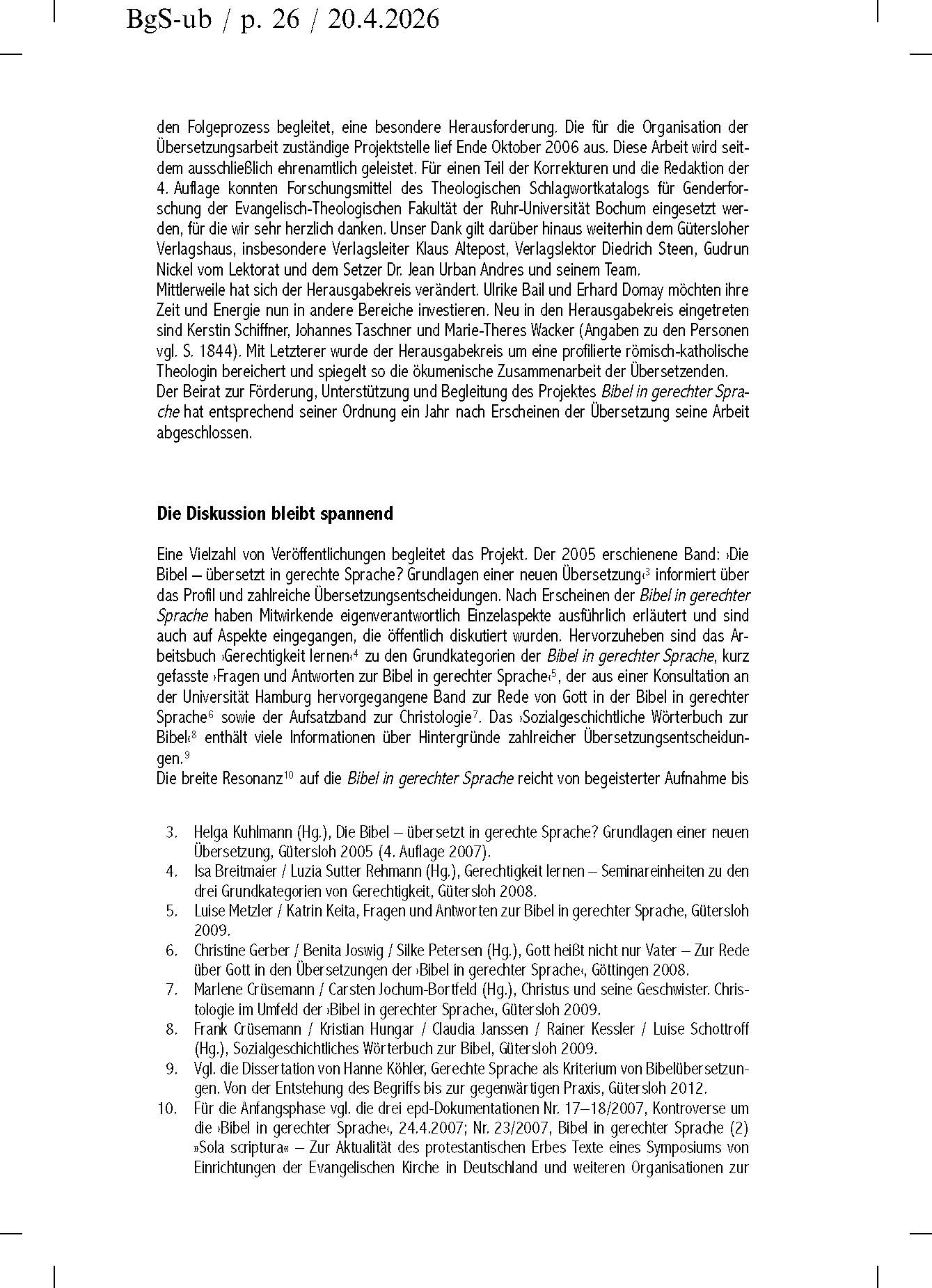 Bibel in gerechter Sprache