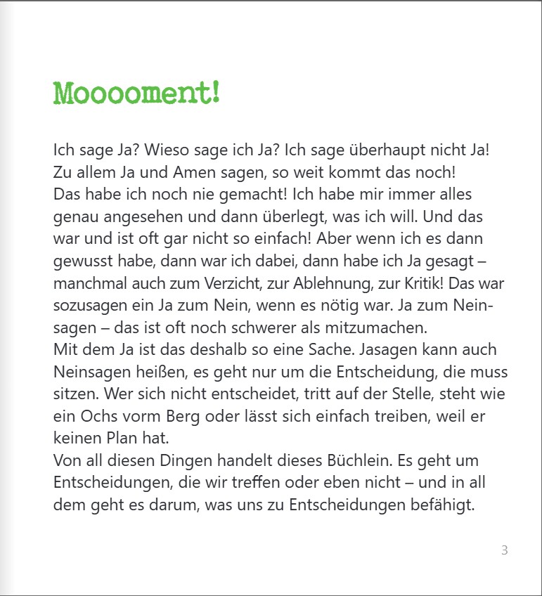 Ich sage JA