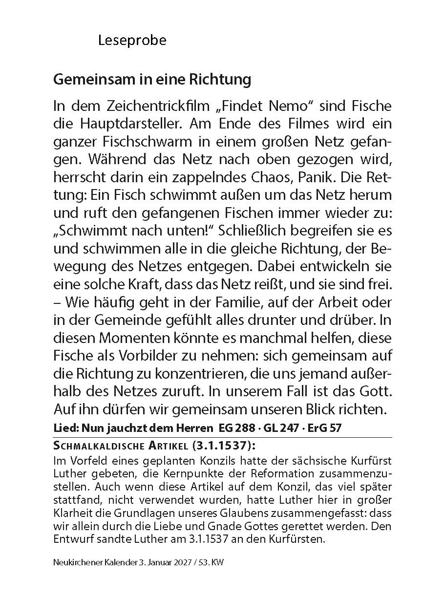 Neukirchener Abreißkalender 2027